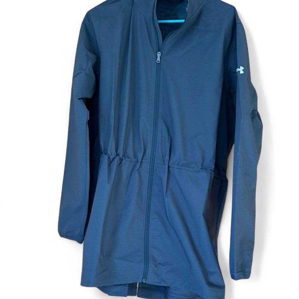NWT XL Under Armour blue windbreaker jacket